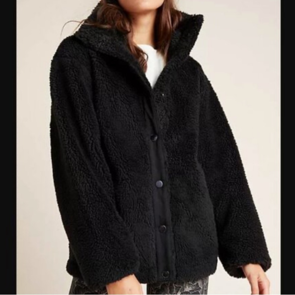 Varley Black Teddy Sherpa Jacket - Picture 1 of 9